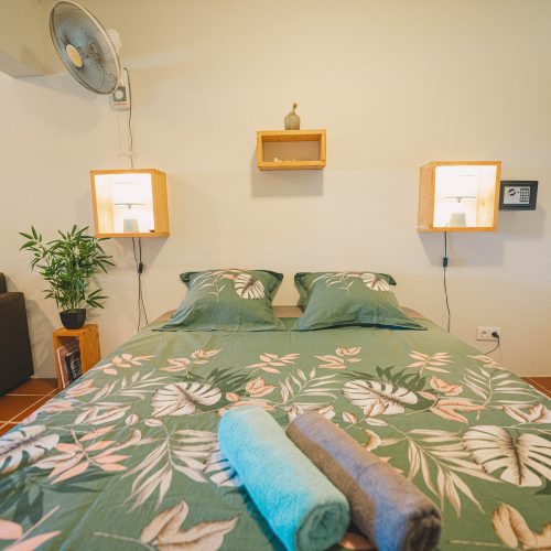 Slaapgedeelte studio bij Villa Topzicht - goede nachtrust is belangrijk